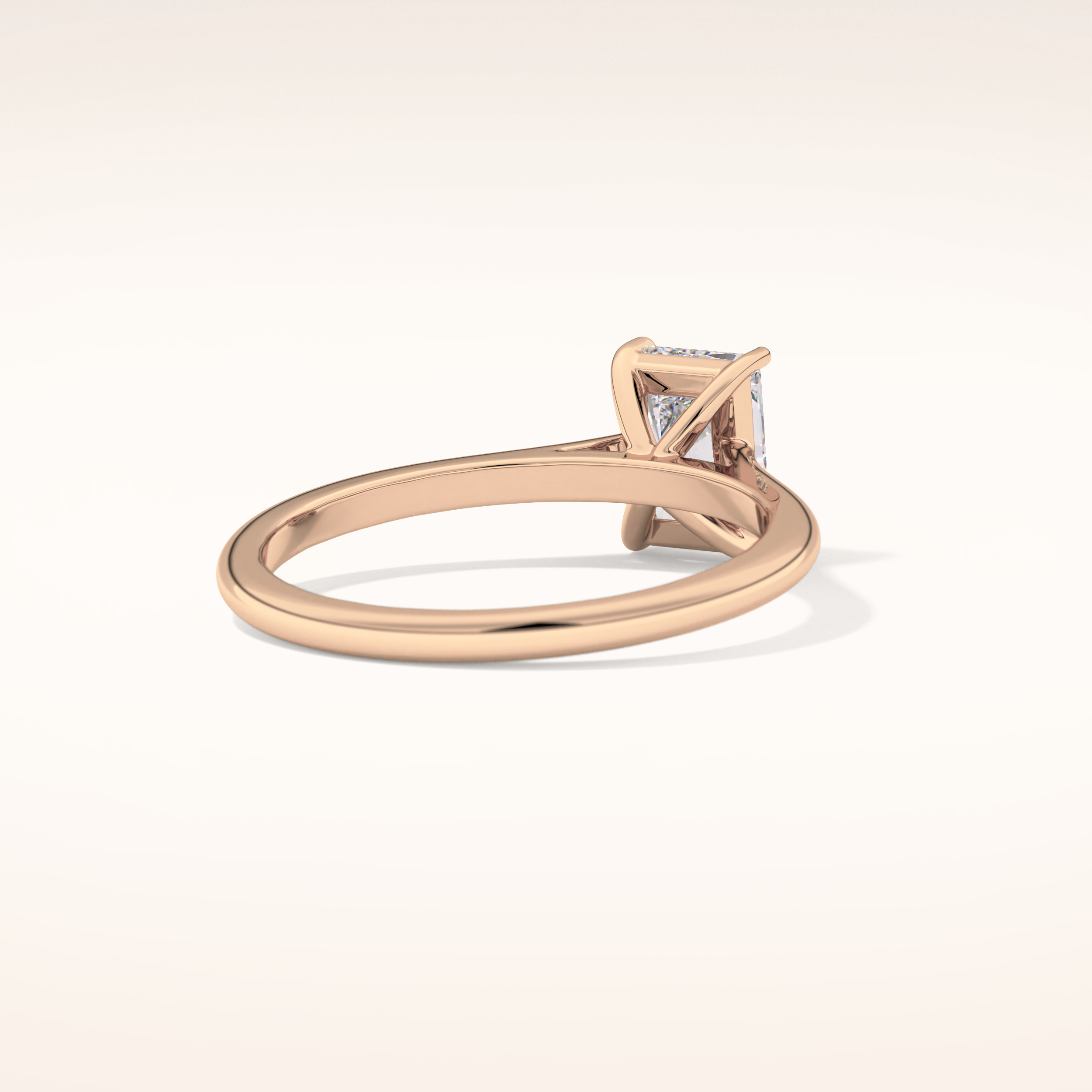 1.21 CT Radiant Shaped Solitaire Moissanite Engagement Ring