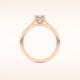 1.21 CT Radiant Shaped Solitaire Moissanite Engagement Ring