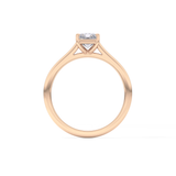 Radiant Solitaire Cathedral Lab Grown Diamond Engagement Ring