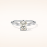 1.21 CT Radiant Shaped Solitaire Moissanite Engagement Ring