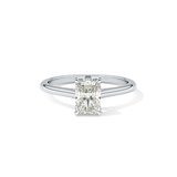 Radiant Solitaire Cathedral Lab Grown Diamond Engagement Ring