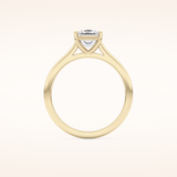 1.04 CT Princess Shaped Solitaire Moissanite Engagement Ring