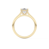 Princess Solitaire Cathedral Lab Grown Diamond Engagement Ring