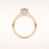 1.04 CT Princess Shaped Solitaire Moissanite Engagement Ring