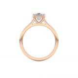 Princess Solitaire Cathedral Lab Grown Diamond Engagement Ring