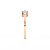 Cushion Three Stone Lab Grown Diamond Engagement Ring
