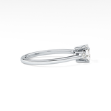 Cushion Three Stone Lab Grown Diamond Engagement Ring