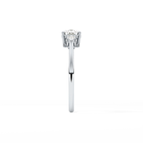 Cushion Three Stone Lab Grown Diamond Engagement Ring