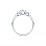 Cushion Three Stone Lab Grown Diamond Engagement Ring
