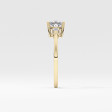 Princess Three Stone Lab Grown Diamond Engagement Ring