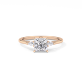 Princess Three Stone Lab Grown Diamond Engagement Ring