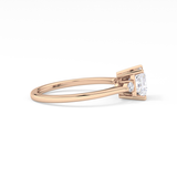 Princess Three Stone Lab Grown Diamond Engagement Ring