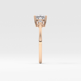 Princess Three Stone Lab Grown Diamond Engagement Ring