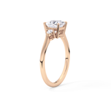 Princess Three Stone Lab Grown Diamond Engagement Ring