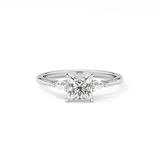 Princess Three Stone Lab Grown Diamond Engagement Ring