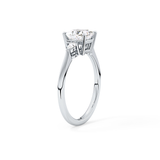 Princess Three Stone Lab Grown Diamond Engagement Ring
