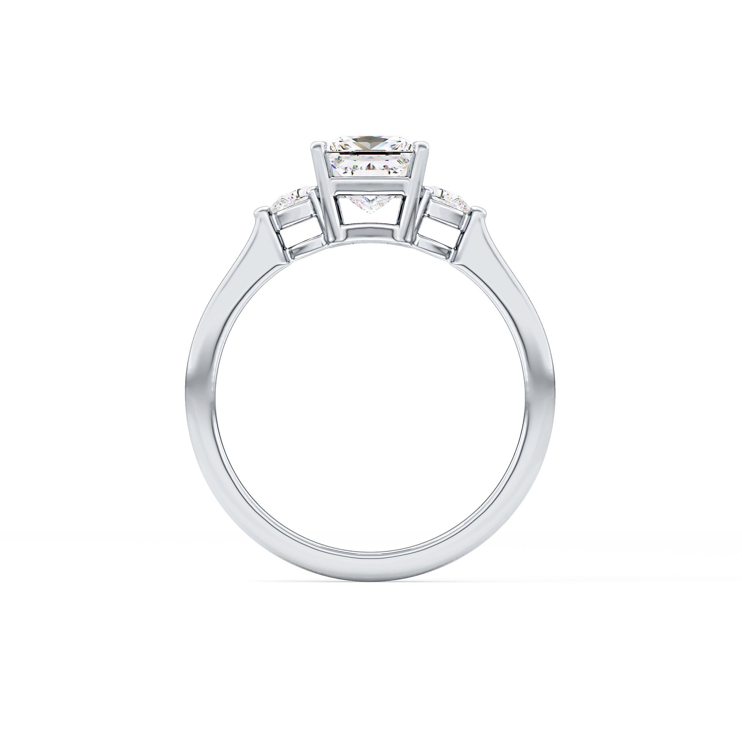 Princess Three Stone Lab Grown Diamond Engagement Ring