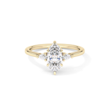 Marquise Three Stone Lab Grown Diamond Engagement Ring