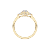 Marquise Three Stone Lab Grown Diamond Engagement Ring