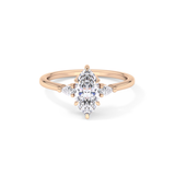Marquise Three Stone Lab Grown Diamond Engagement Ring