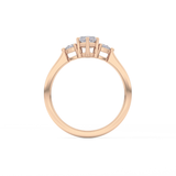 Marquise Three Stone Lab Grown Diamond Engagement Ring