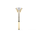 Oval Pave Lab Grown Diamond Engagement Ring