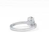 Oval Pave Lab Grown Diamond Engagement Ring