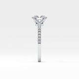 Oval Pave Lab Grown Diamond Engagement Ring