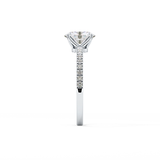 Oval Pave Lab Grown Diamond Engagement Ring
