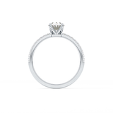Oval Pave Lab Grown Diamond Engagement Ring