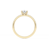 Cushion Pave Lab Grown Diamond Engagement Ring