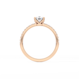 Cushion Pave Lab Grown Diamond Engagement Ring