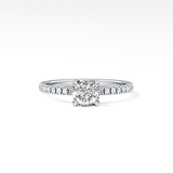 Cushion Pave Lab Grown Diamond Engagement Ring
