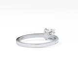 Cushion Pave Lab Grown Diamond Engagement Ring