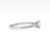Cushion Pave Lab Grown Diamond Engagement Ring