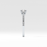 Cushion Pave Lab Grown Diamond Engagement Ring