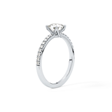 Cushion Pave Lab Grown Diamond Engagement Ring