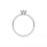 Cushion Pave Lab Grown Diamond Engagement Ring