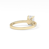 Emerald Pave Lab Grown Diamond Engagement Ring