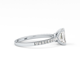 Emerald Pave Lab Grown Diamond Engagement Ring