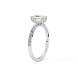 Emerald Pave Lab Grown Diamond Engagement Ring
