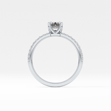 Emerald Pave Lab Grown Diamond Engagement Ring