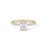 Radiant Pave Lab Grown Diamond Engagement Ring