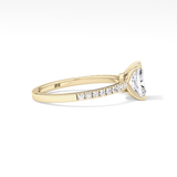 Radiant Pave Lab Grown Diamond Engagement Ring