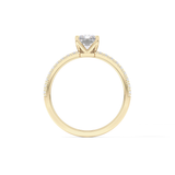 Radiant Pave Lab Grown Diamond Engagement Ring