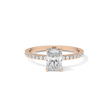 Radiant Pave Lab Grown Diamond Engagement Ring