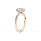 Radiant Pave Lab Grown Diamond Engagement Ring