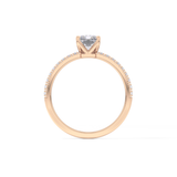 Radiant Pave Lab Grown Diamond Engagement Ring