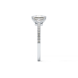 Radiant Pave Lab Grown Diamond Engagement Ring