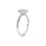 Radiant Pave Lab Grown Diamond Engagement Ring